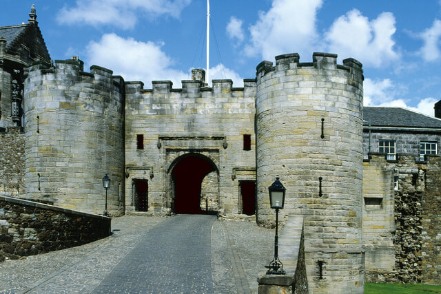Stirling Castle gateway in Stirling